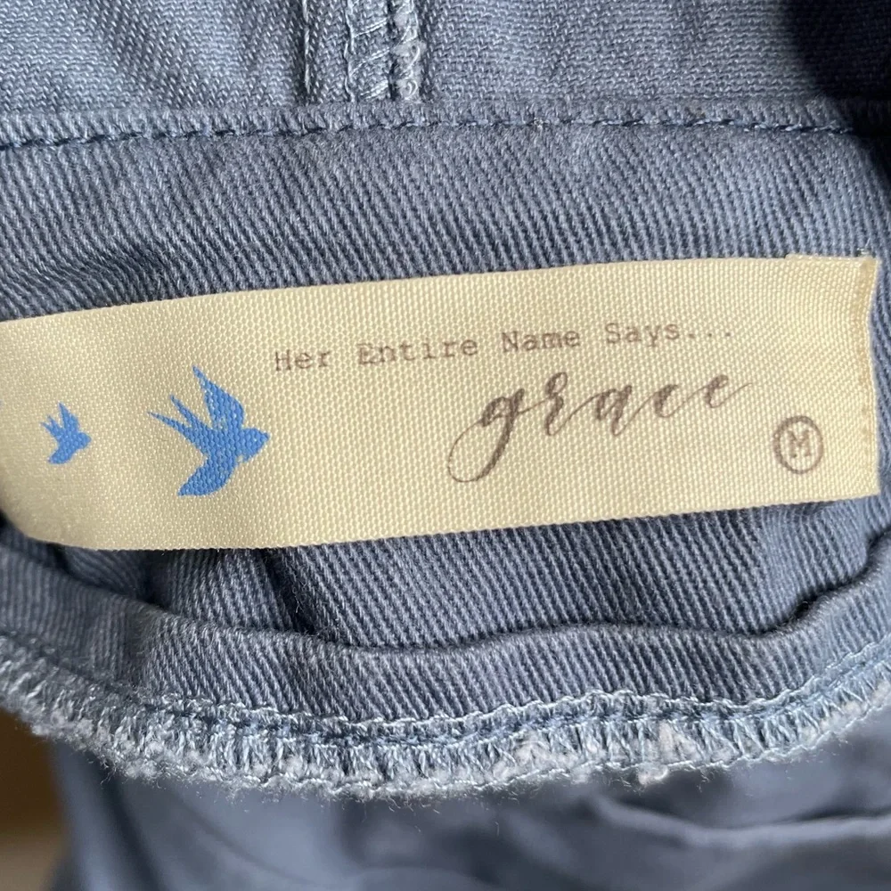 HER NAME SAYS GRACE Blue Overall Dress Medium - Picture 3 of 4